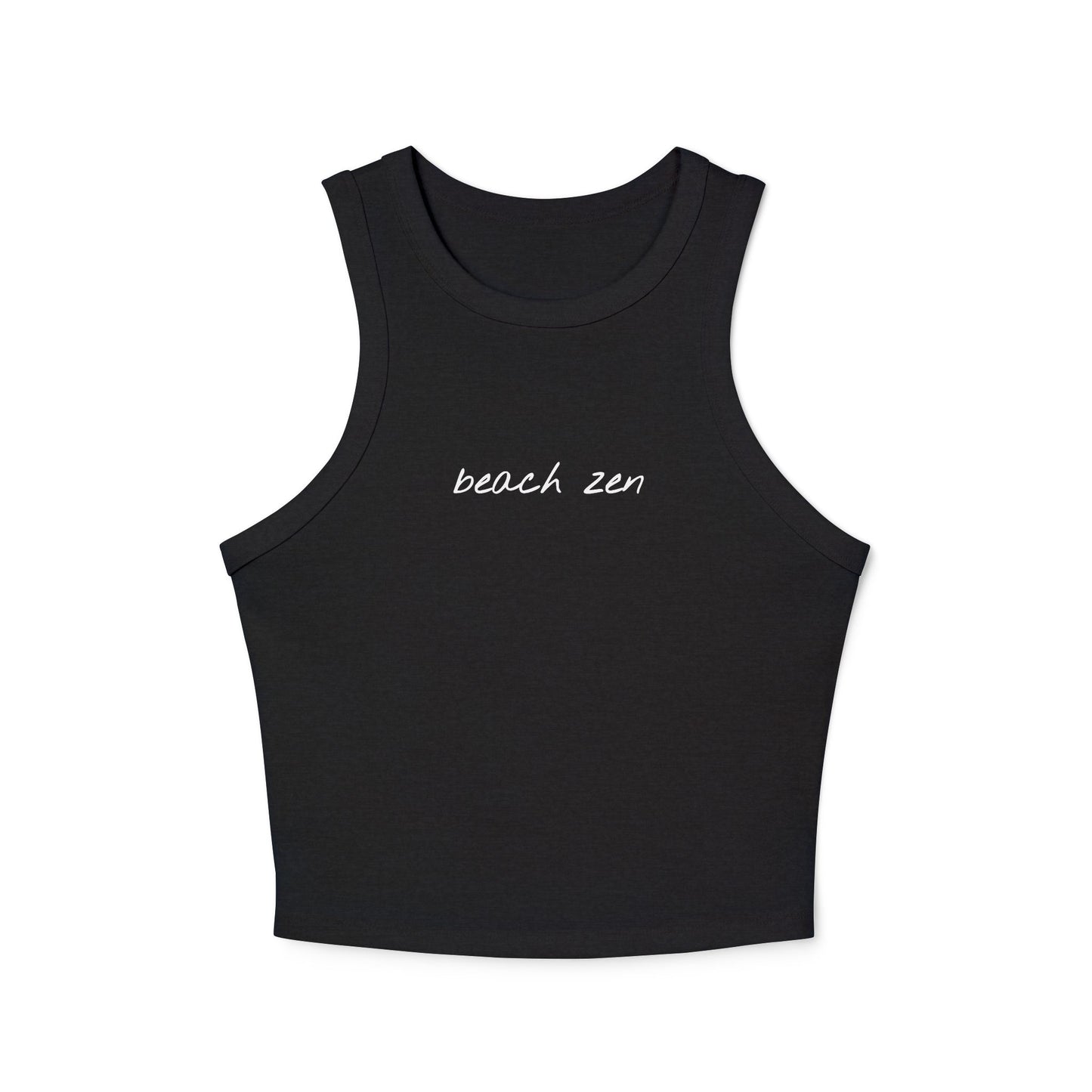 Cropped Fitted Racer Tank Top | Beach Zen + II