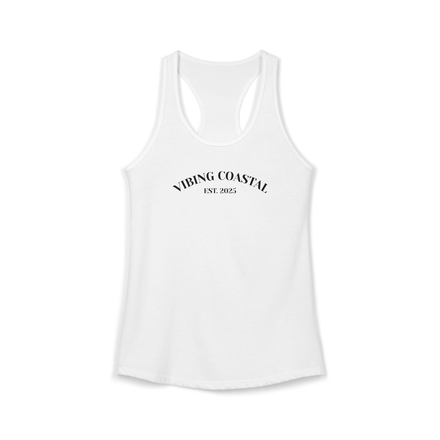 Ideal Racerback Tank | Vibing Coastal EST 2025