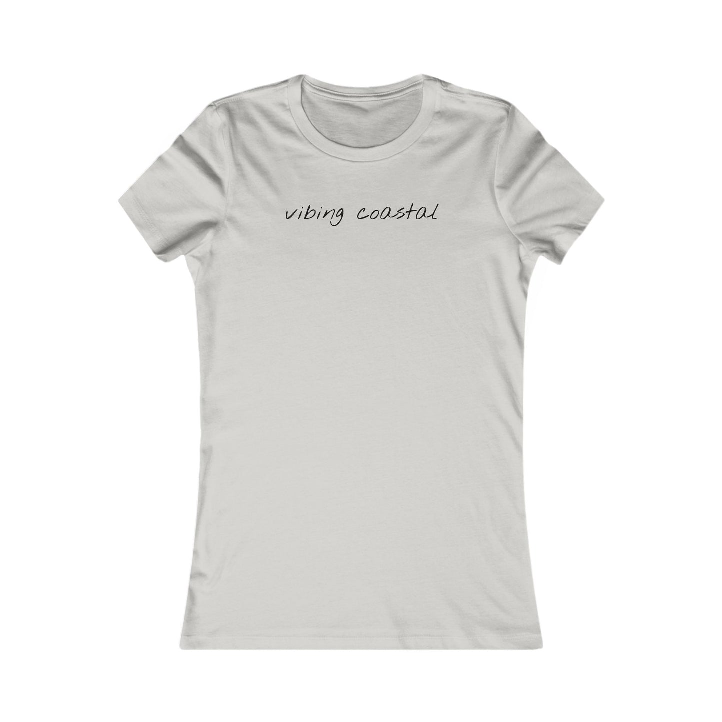 Fav Fitted Tee | Vibing Coastal | Black Script