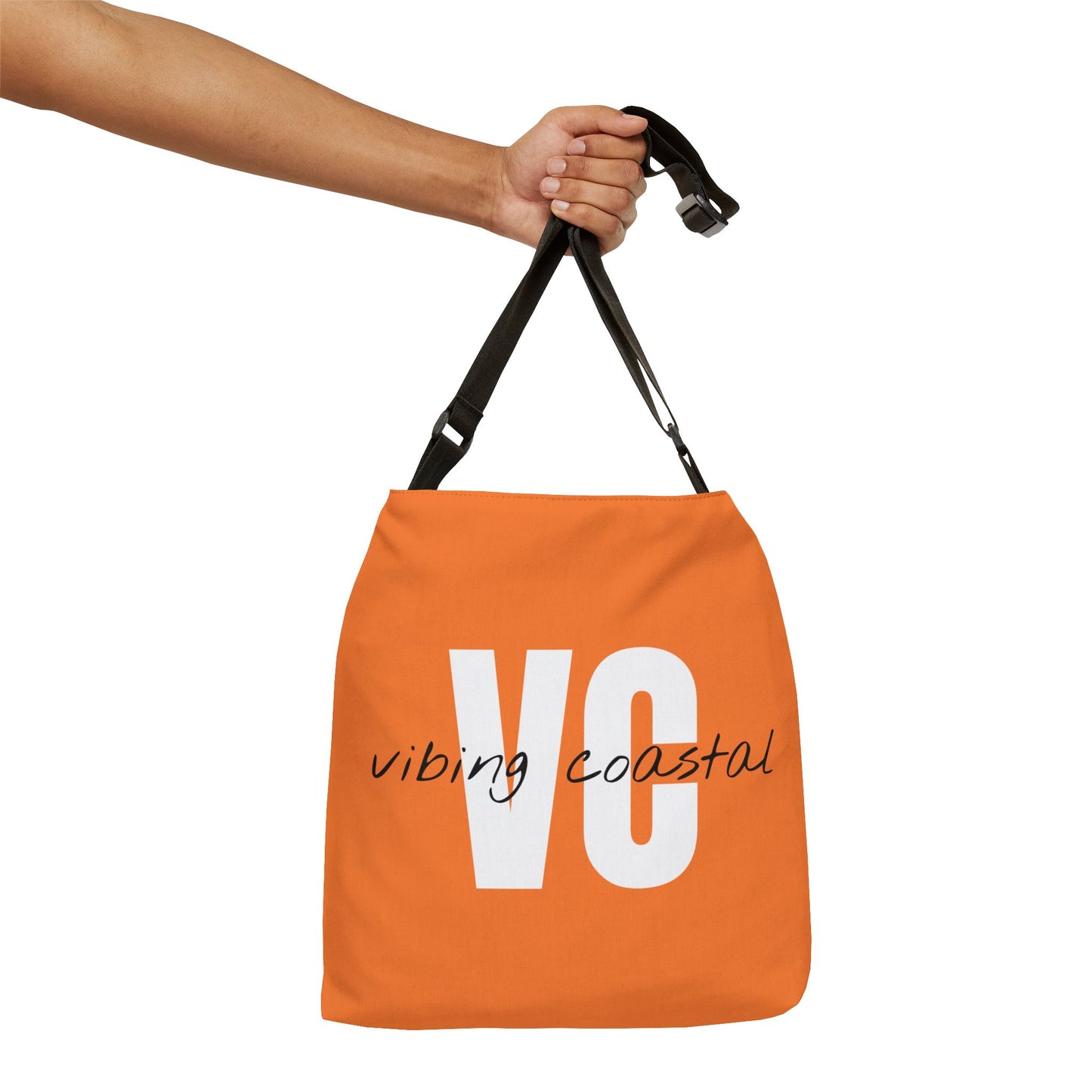 Vibing Coastal Tote Bag | Orange Citrus