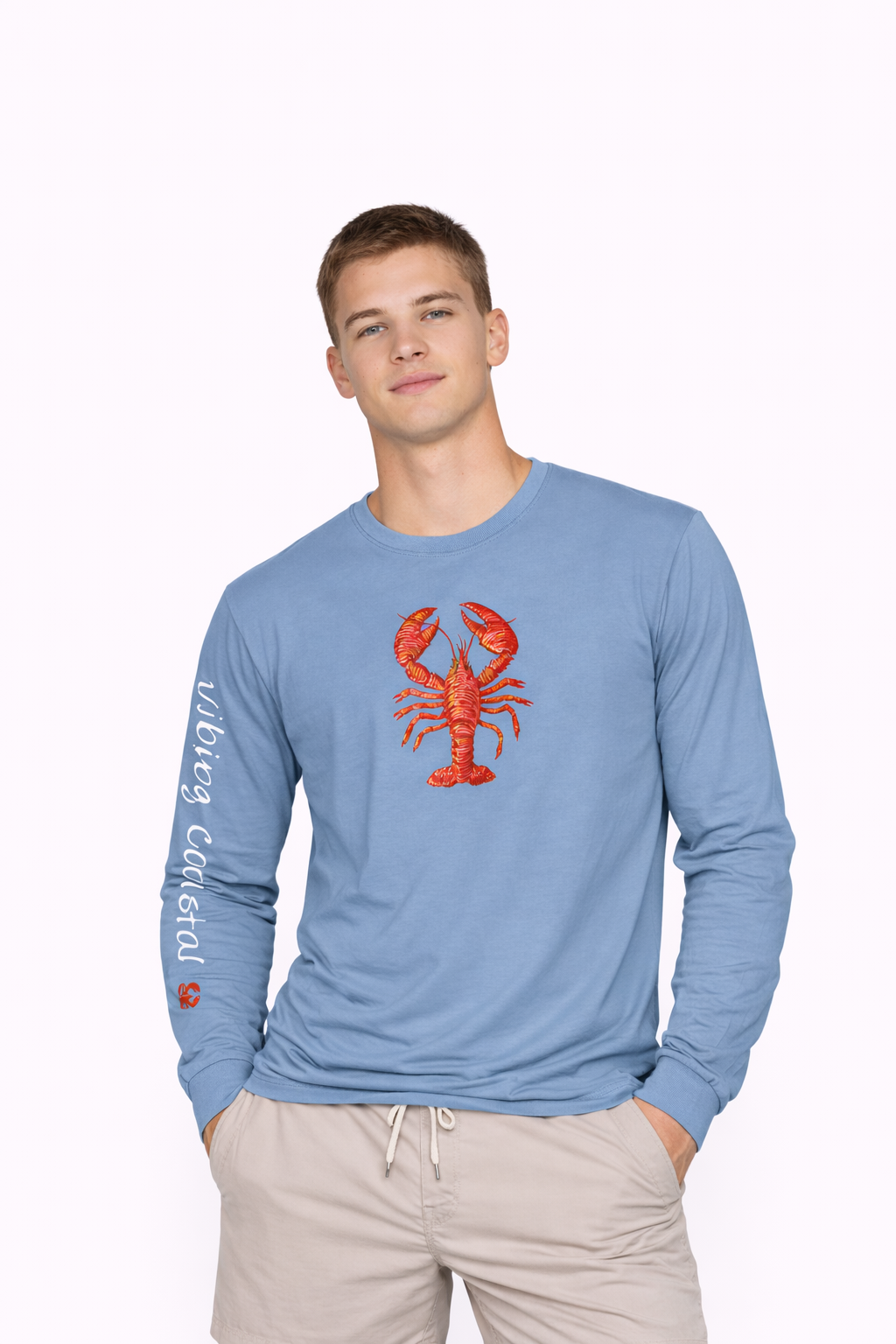 Men's Graphic Long Sleeve Tee | Lobster II