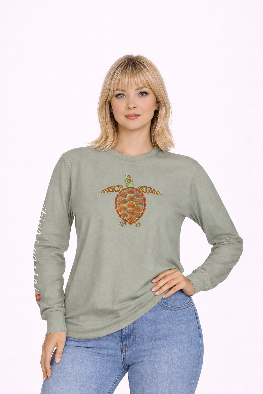 Graphic Long Sleeve Tee | Sea Turtle II