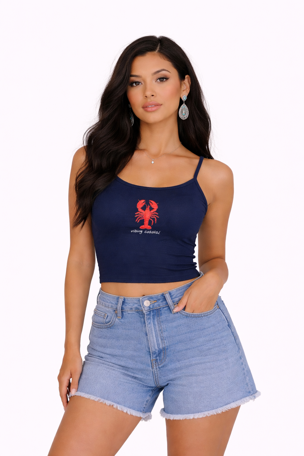 Spaghetti Tank Top | Lobster II