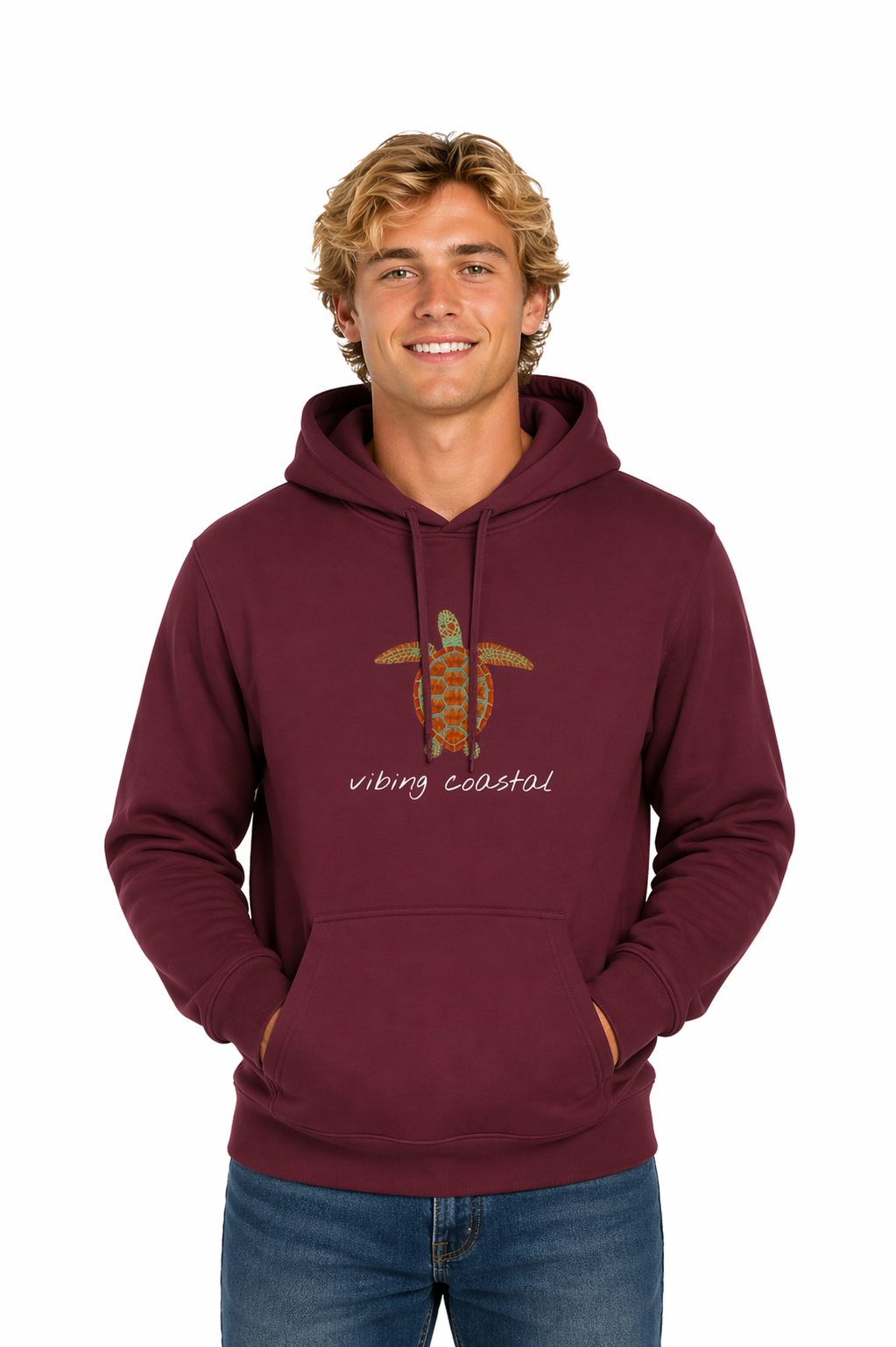 Men's Softstyle Fleece Hoodie | Sea Turtle II