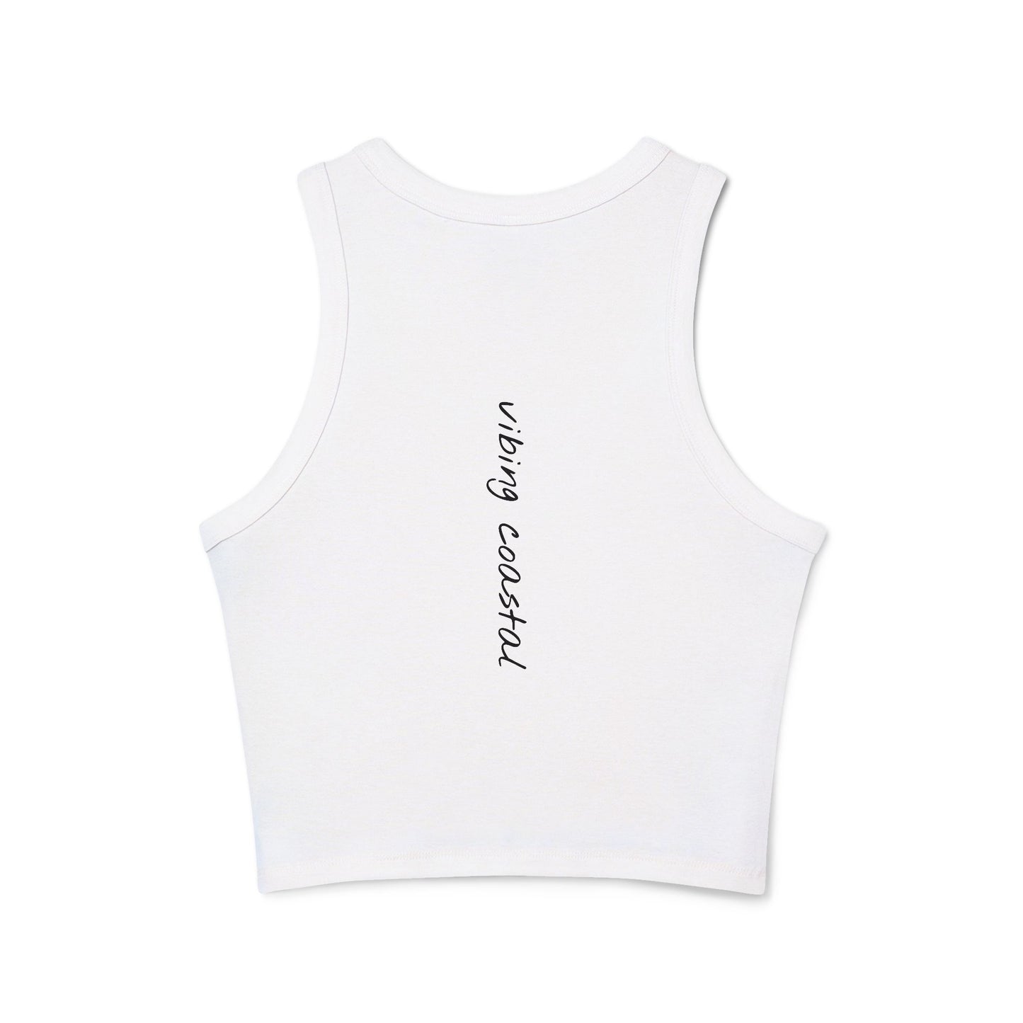 Cropped Fitted Racer Tank Top | Beach Zen +
