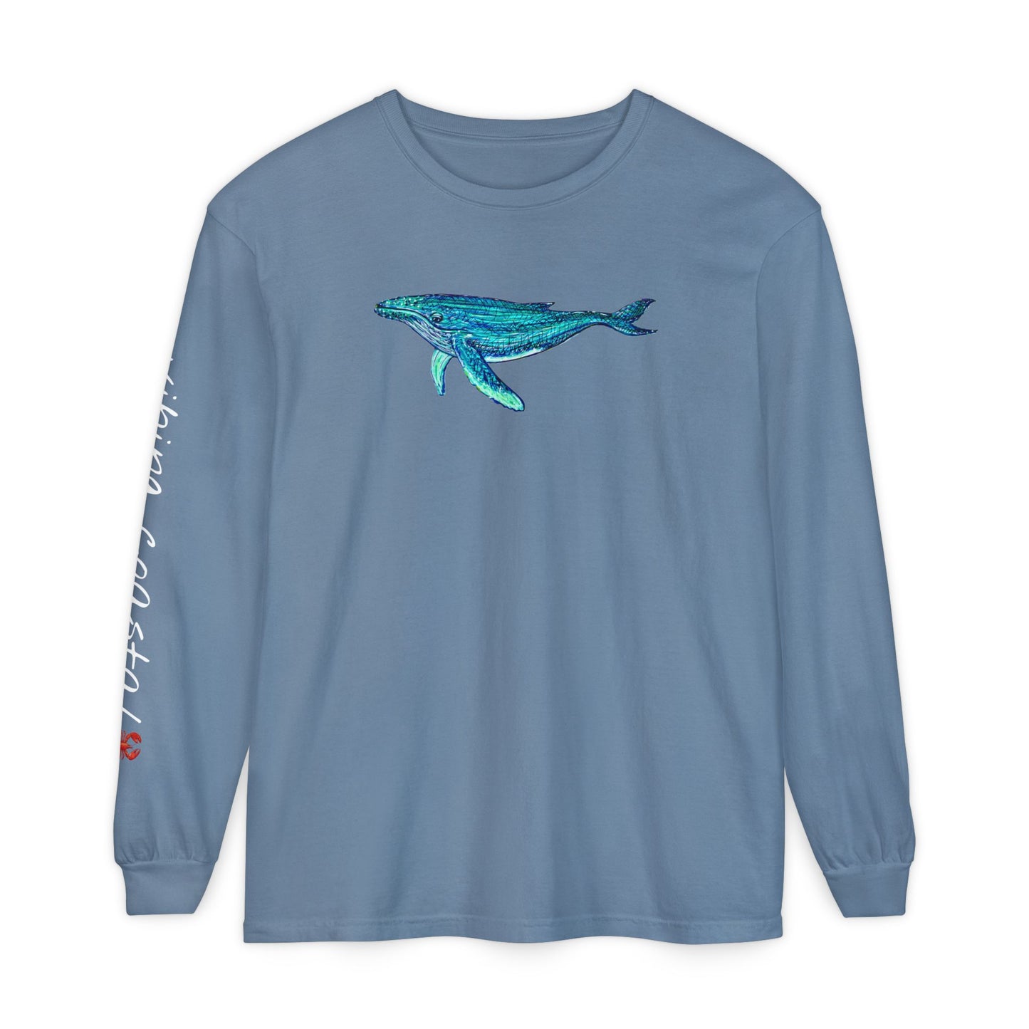 Men's Graphic Long Sleeve Tee | Whale II