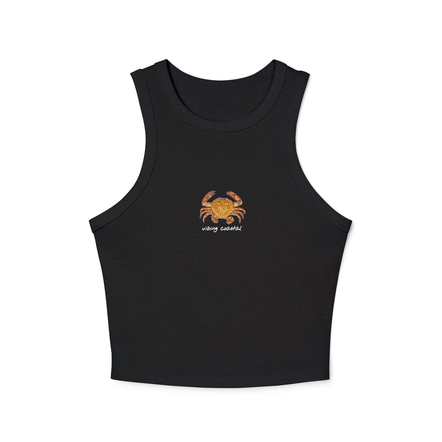 Cropped Fitted Racer Tank Top | Crab II