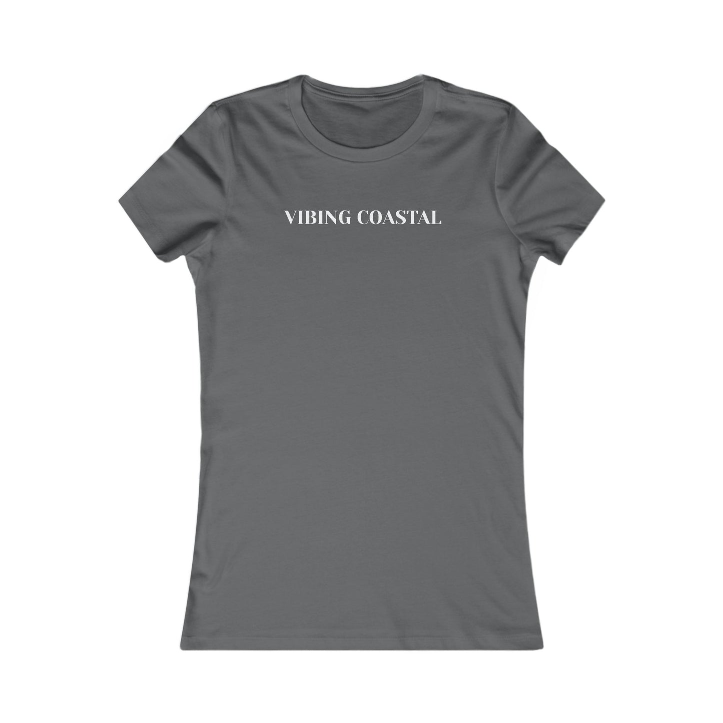 Fav Fitted Tee | Vibing Coastal | White Lettering