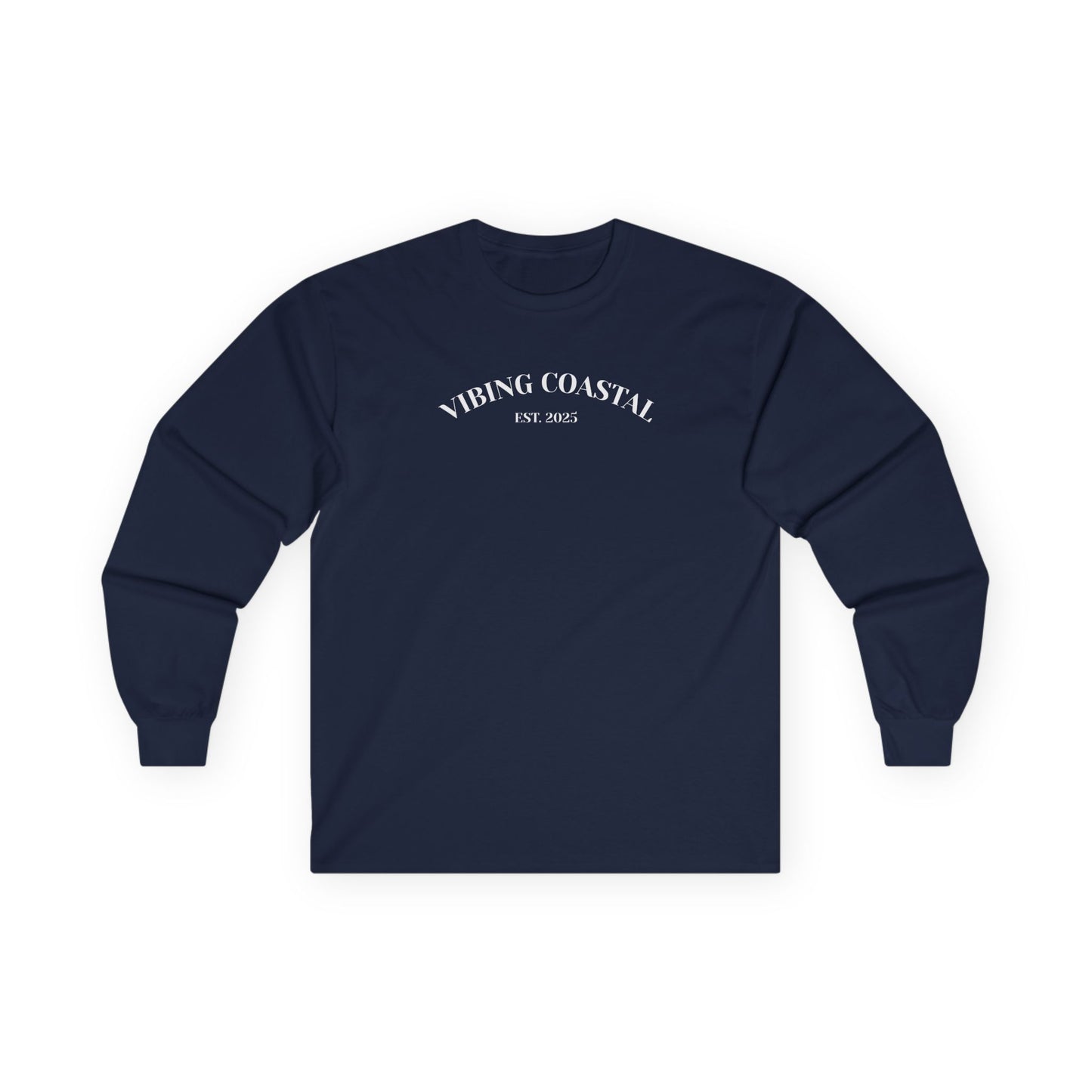 Men's Ultra Cotton Long Sleeve Tee II | Vibing Coastal EST 2025