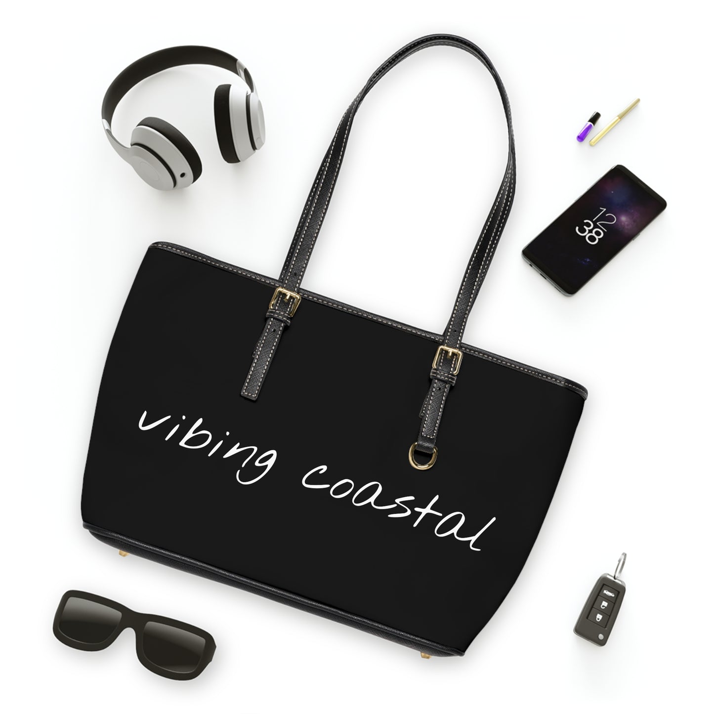 Vibing Coastal Shoulder Bag | Black
