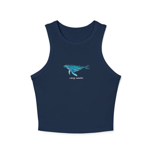 Cropped Fitted Racer Tank |  Whale II