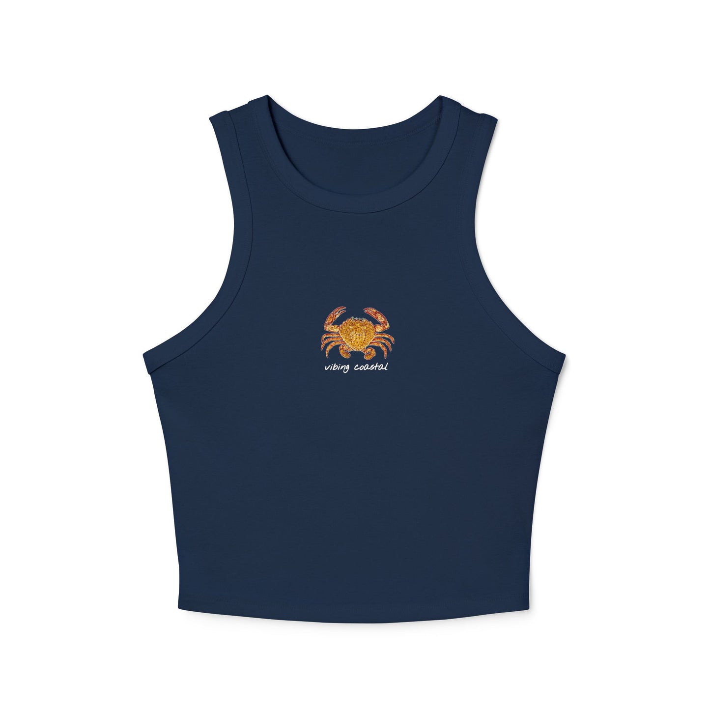 Cropped Fitted Racer Tank Top | Crab II