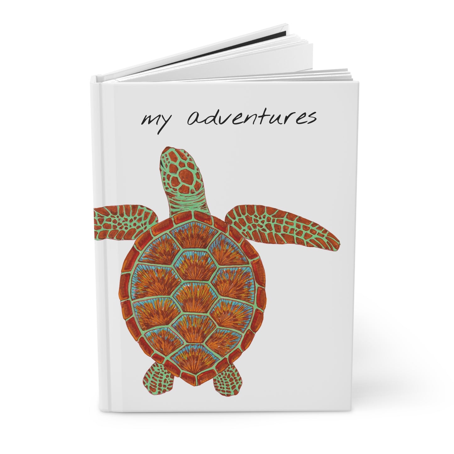 "My Adventures" Hardcover Journal | Sea Turtle