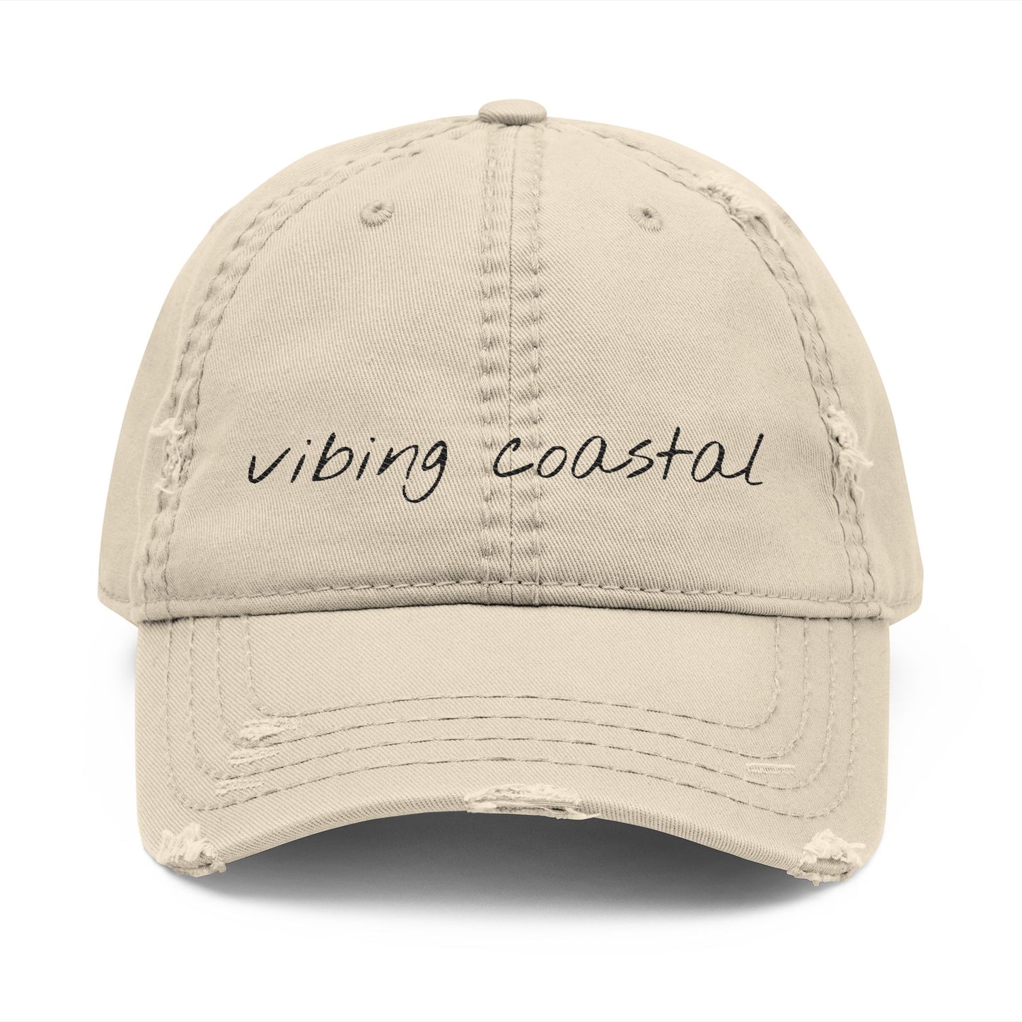 Vibing Coastal + Lobster Back Tab Cap | Coastal Khaki