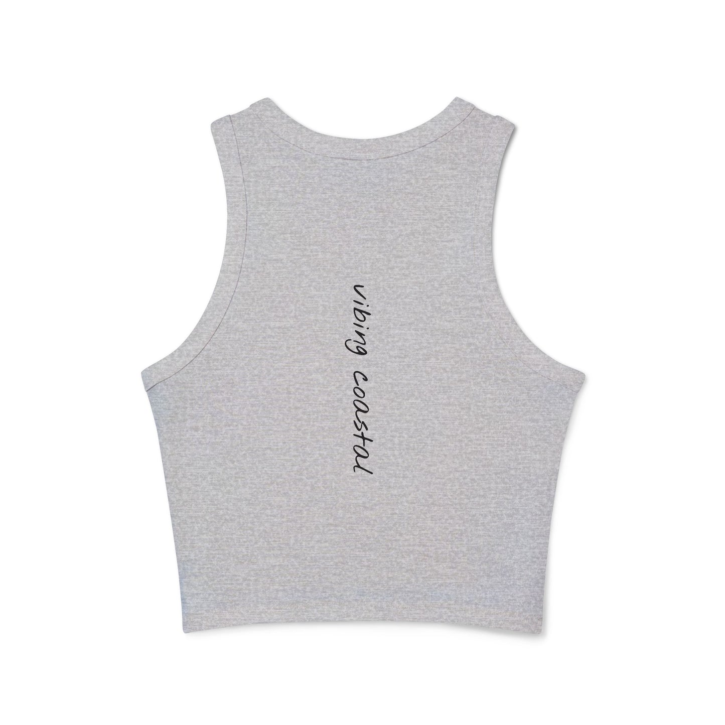 Cropped Fitted Racer Tank Top | Beach Zen +