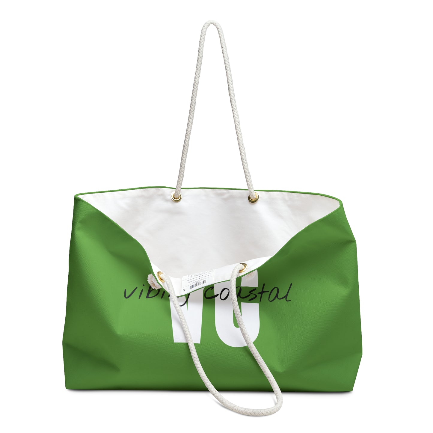 Vibing Coastal Weekender Tote | Lime Citrus