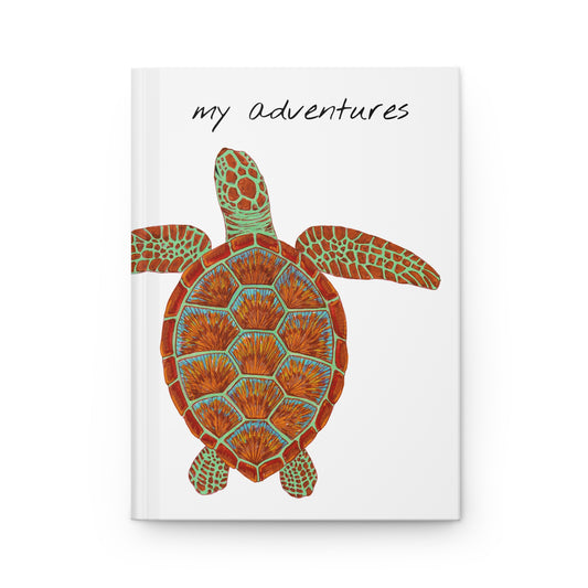 "My Adventures" Hardcover Journal | Sea Turtle