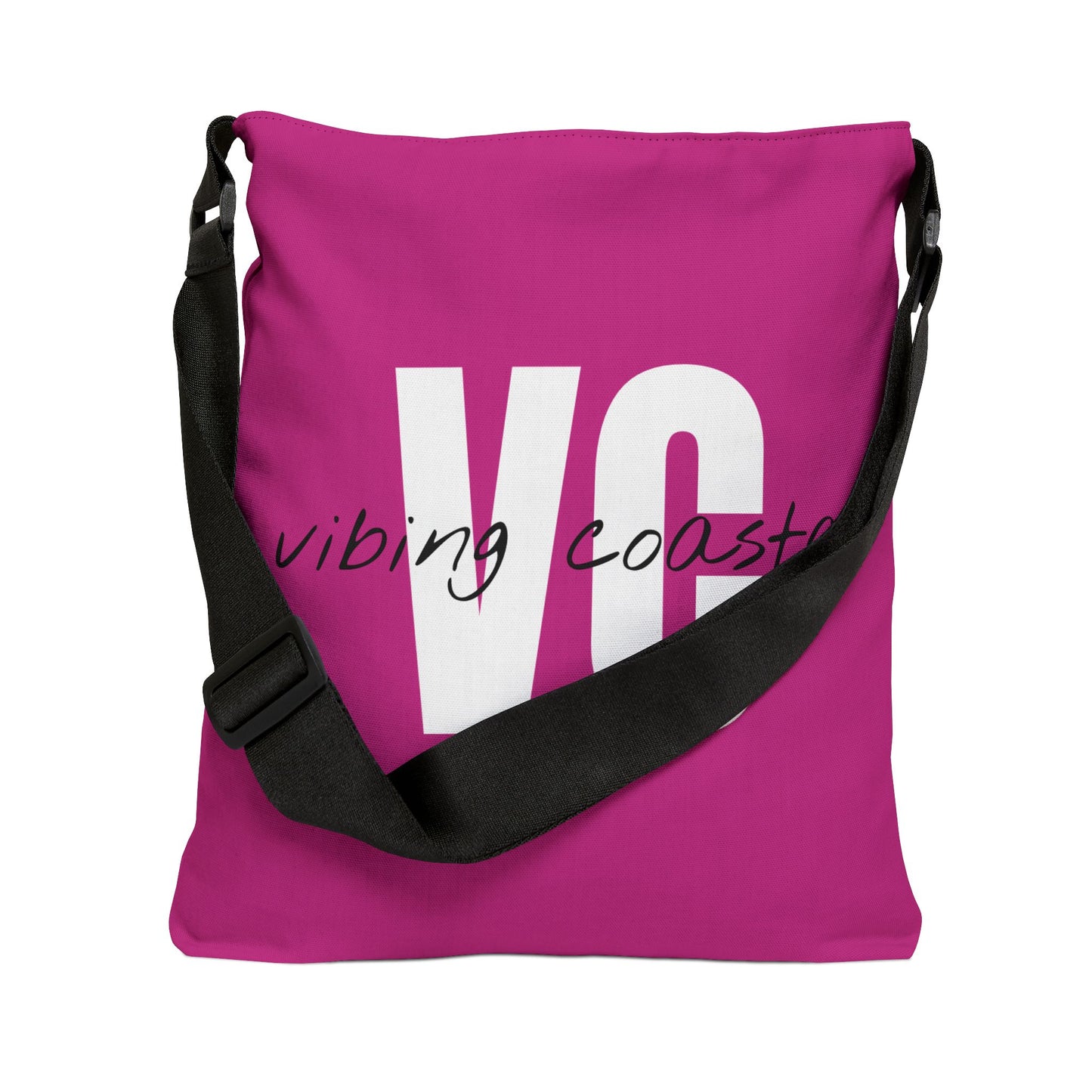 Vibing Coastal Tote Bag | Hot Pink