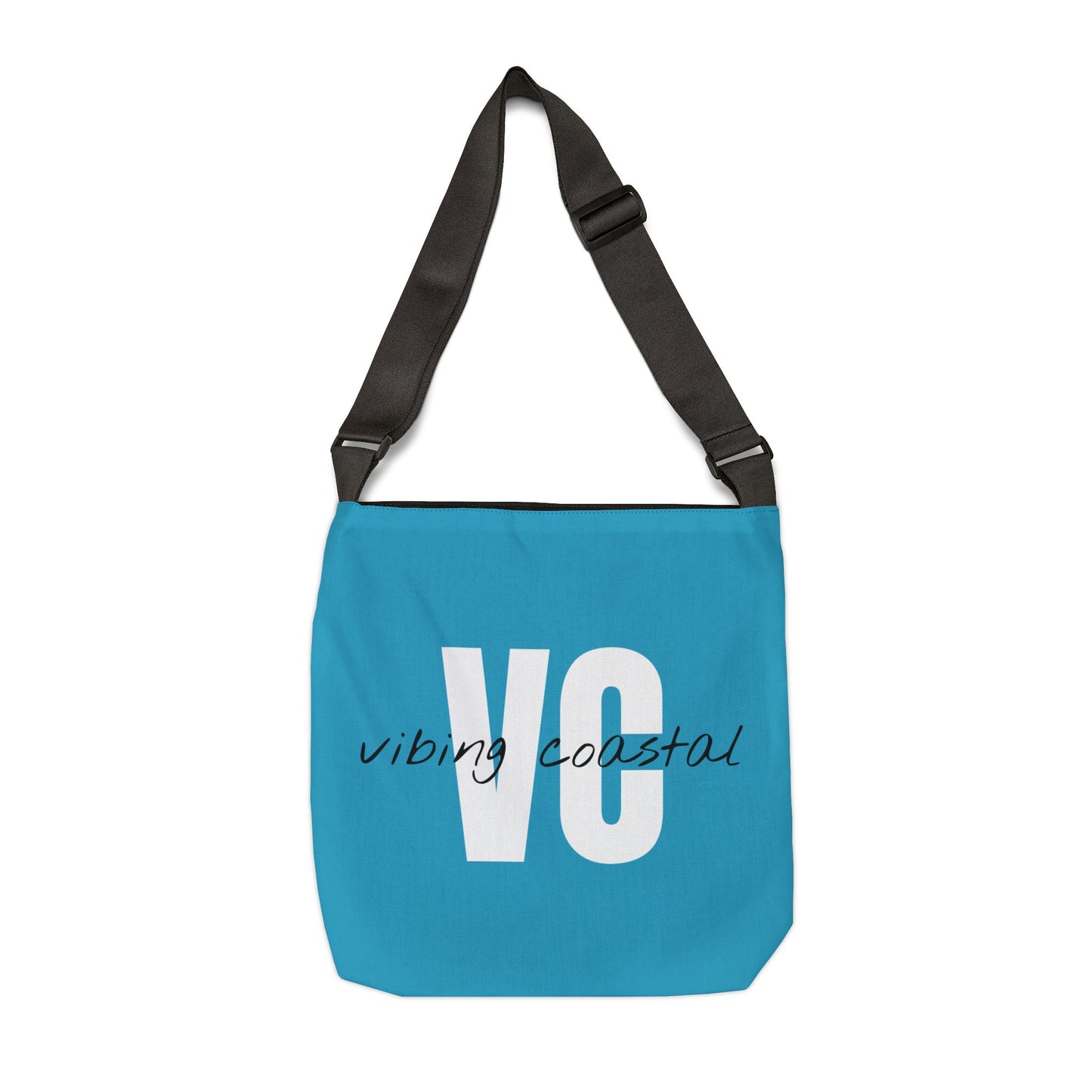 Vibing Coastal Tote Bag | Ocean Blue