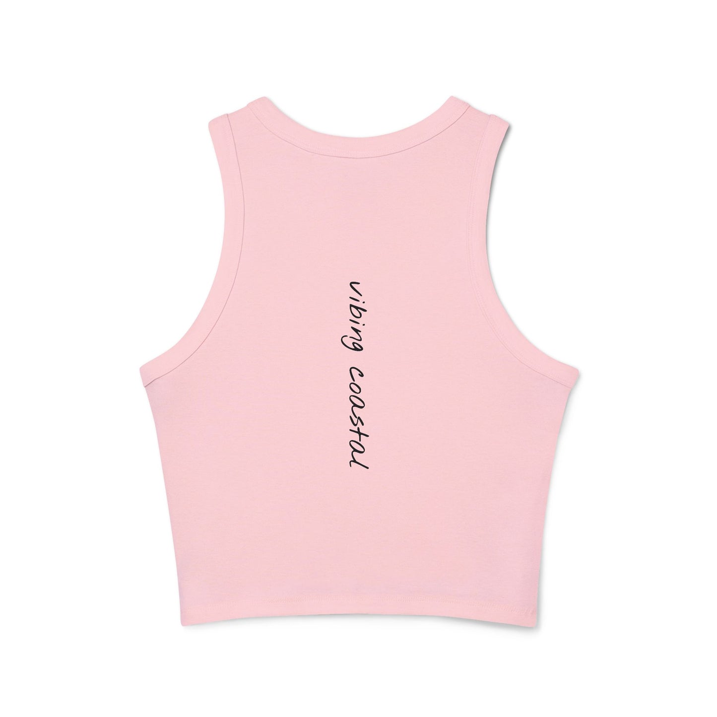 Cropped Fitted Racer Tank Top | Beach Zen +