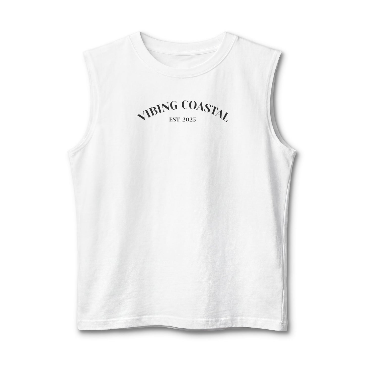 Men's Sleeveless Tank | Vibing Coastal Est. 2025