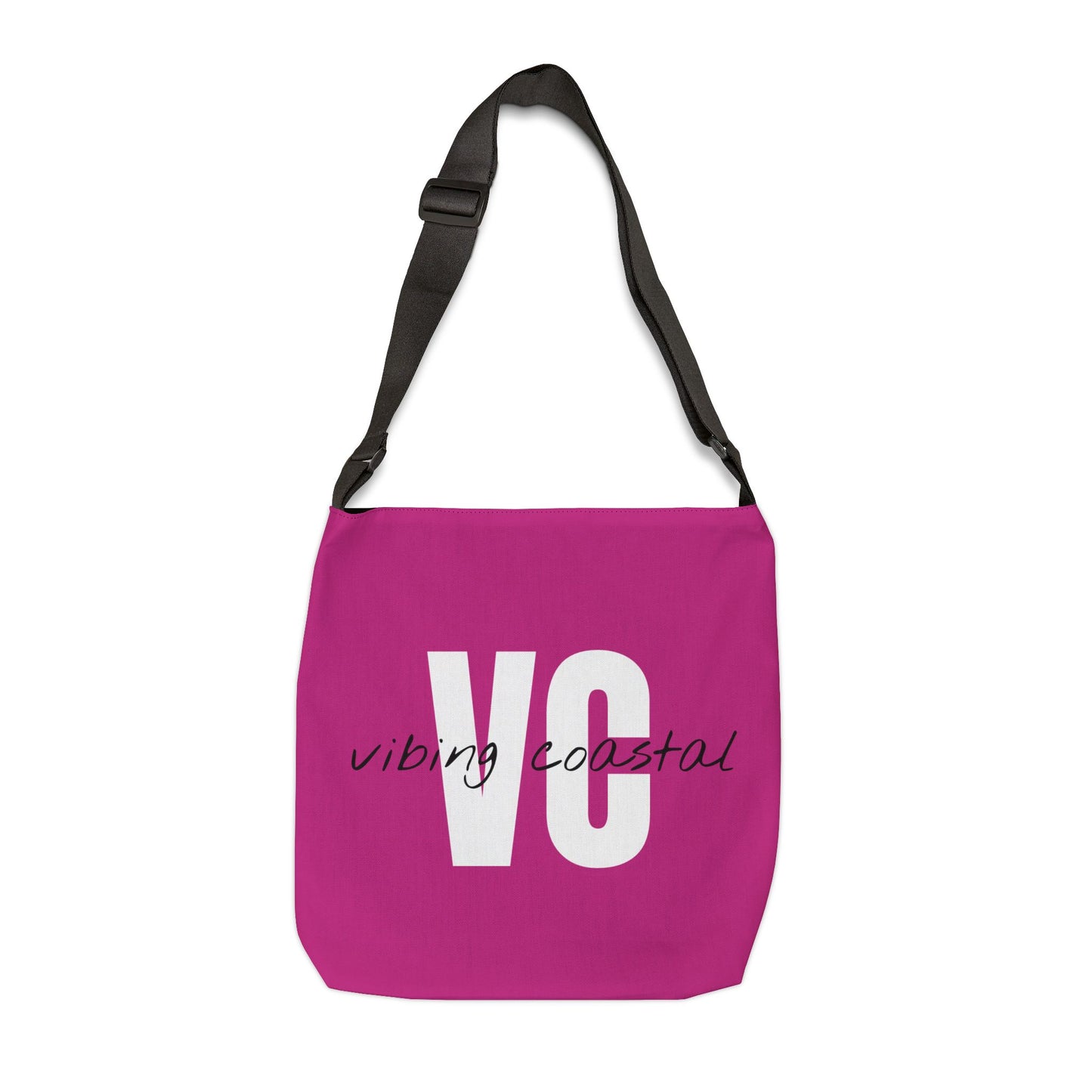 Vibing Coastal Tote Bag | Hot Pink