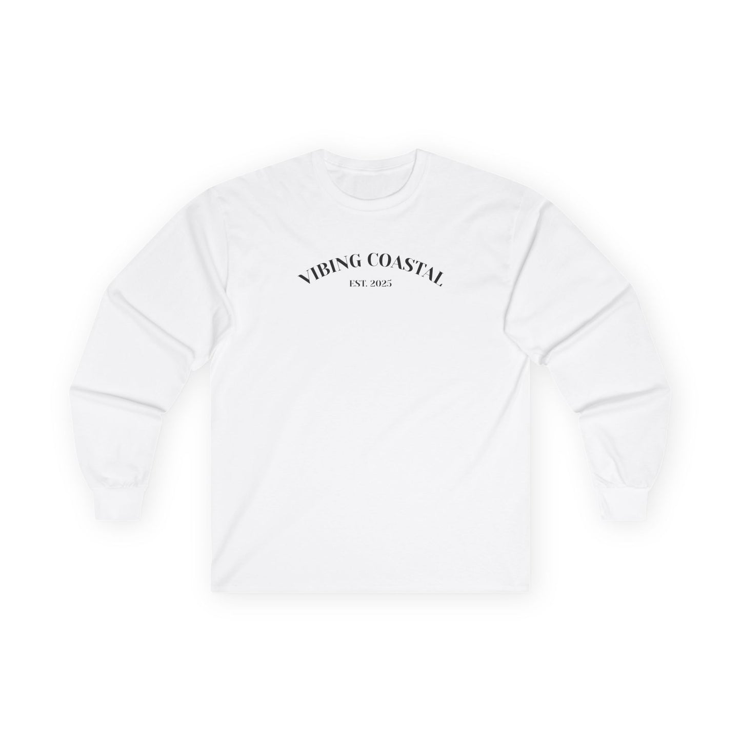 Men's Ultra Cotton Long Sleeve Tee | Vibing Coastal EST 2025