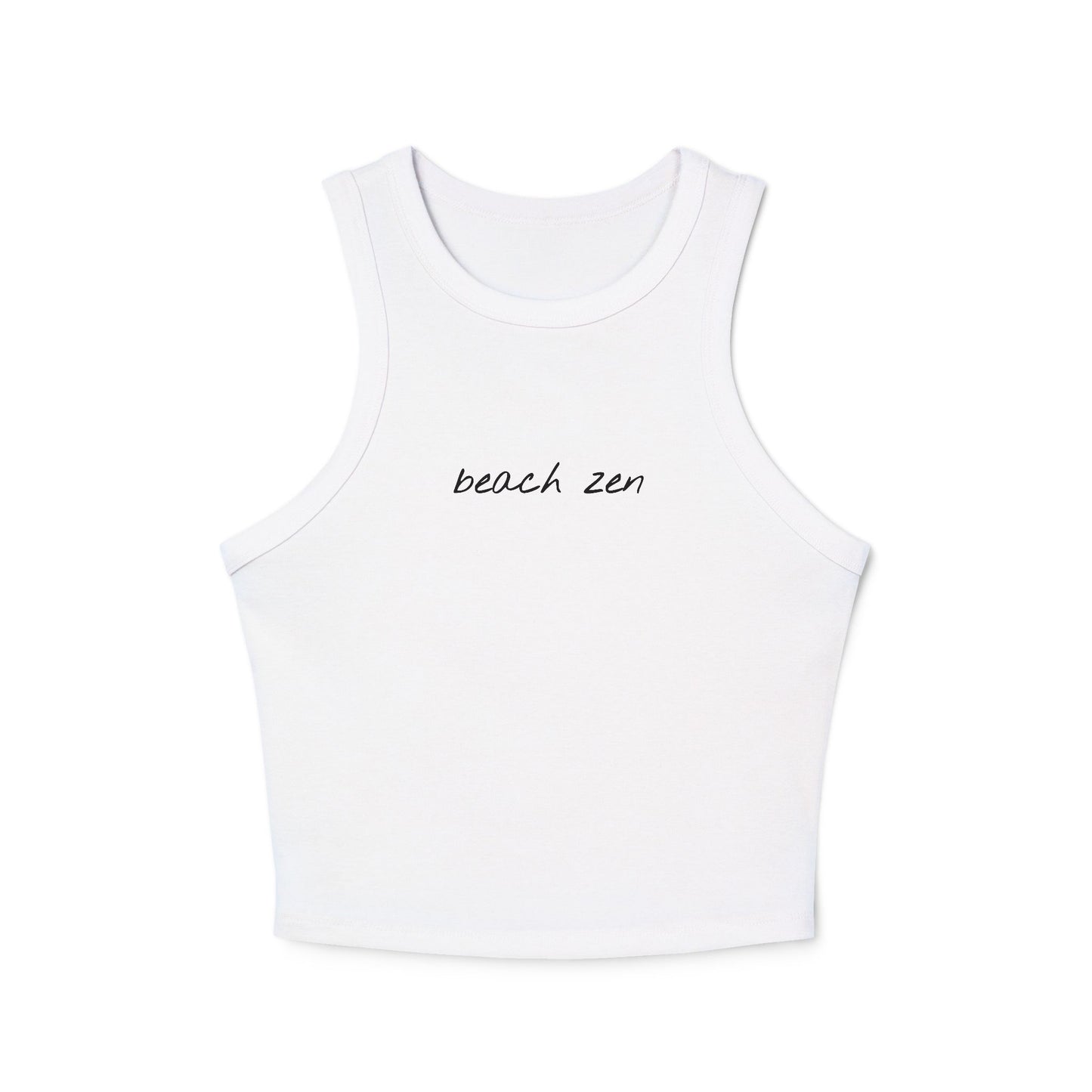 Cropped Fitted Racer Tank Top | Beach Zen +