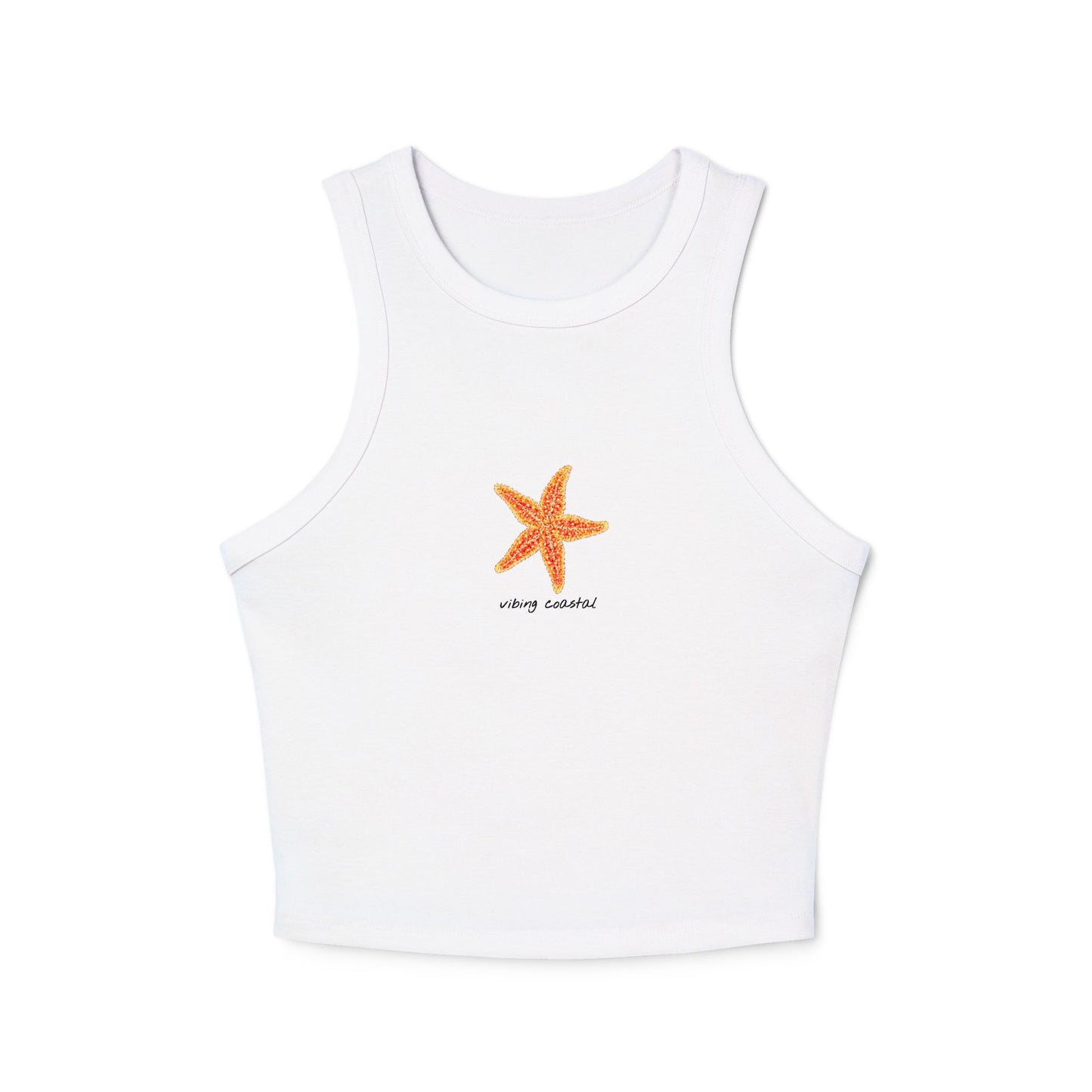 Cropped Fitted Racer Tank | Starfish