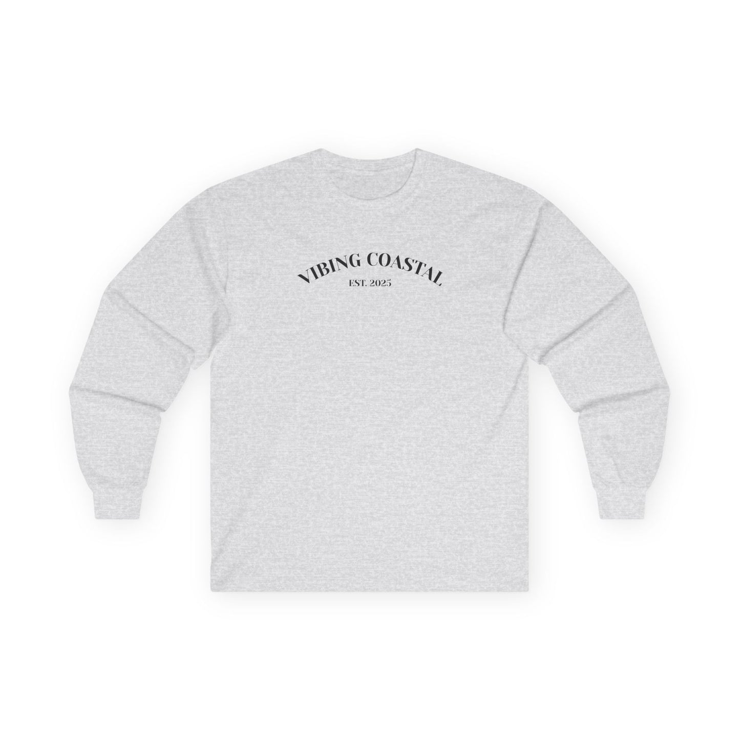 Men's Ultra Cotton Long Sleeve Tee | Vibing Coastal EST 2025
