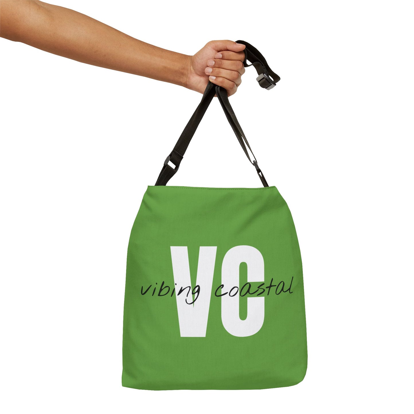Vibing Coastal Tote Bag | Lime Citrus