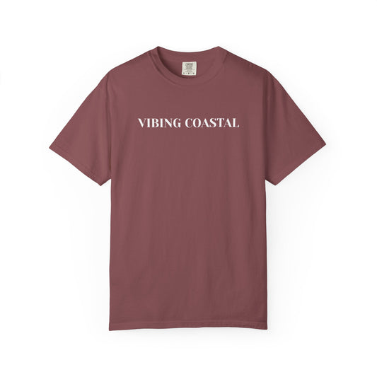 Men's Softstyle T-shirt | Vibing Coastal | White Lettering