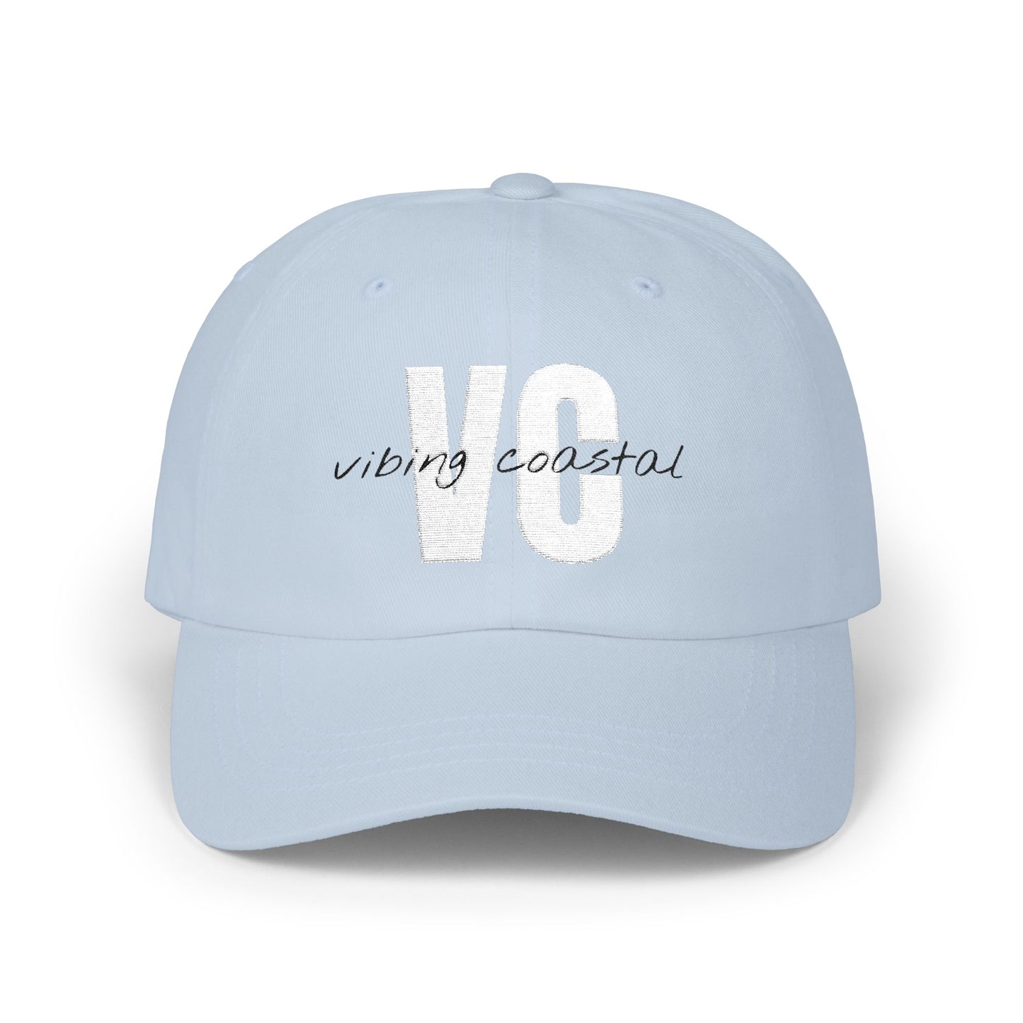 Vibing Coastal VC Logo Cap | Sky Blue