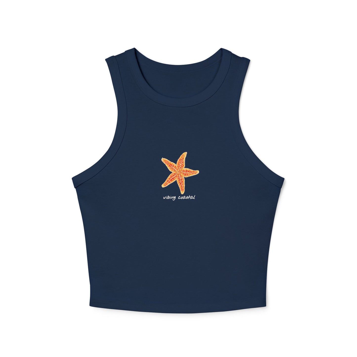 Cropped Fitted Racer Tank | Starfish II