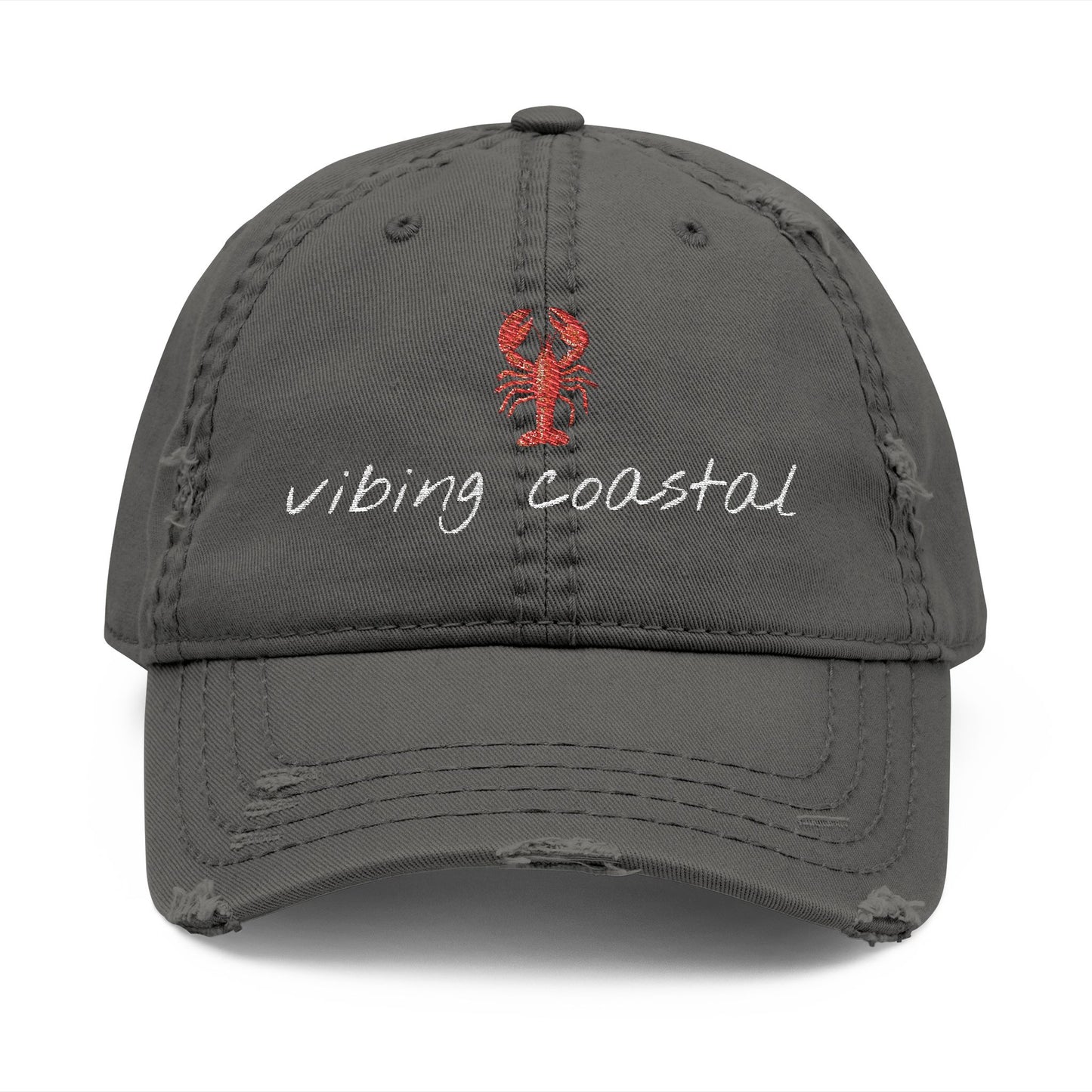 Embroidered Lobster Cap | Jetty Gray