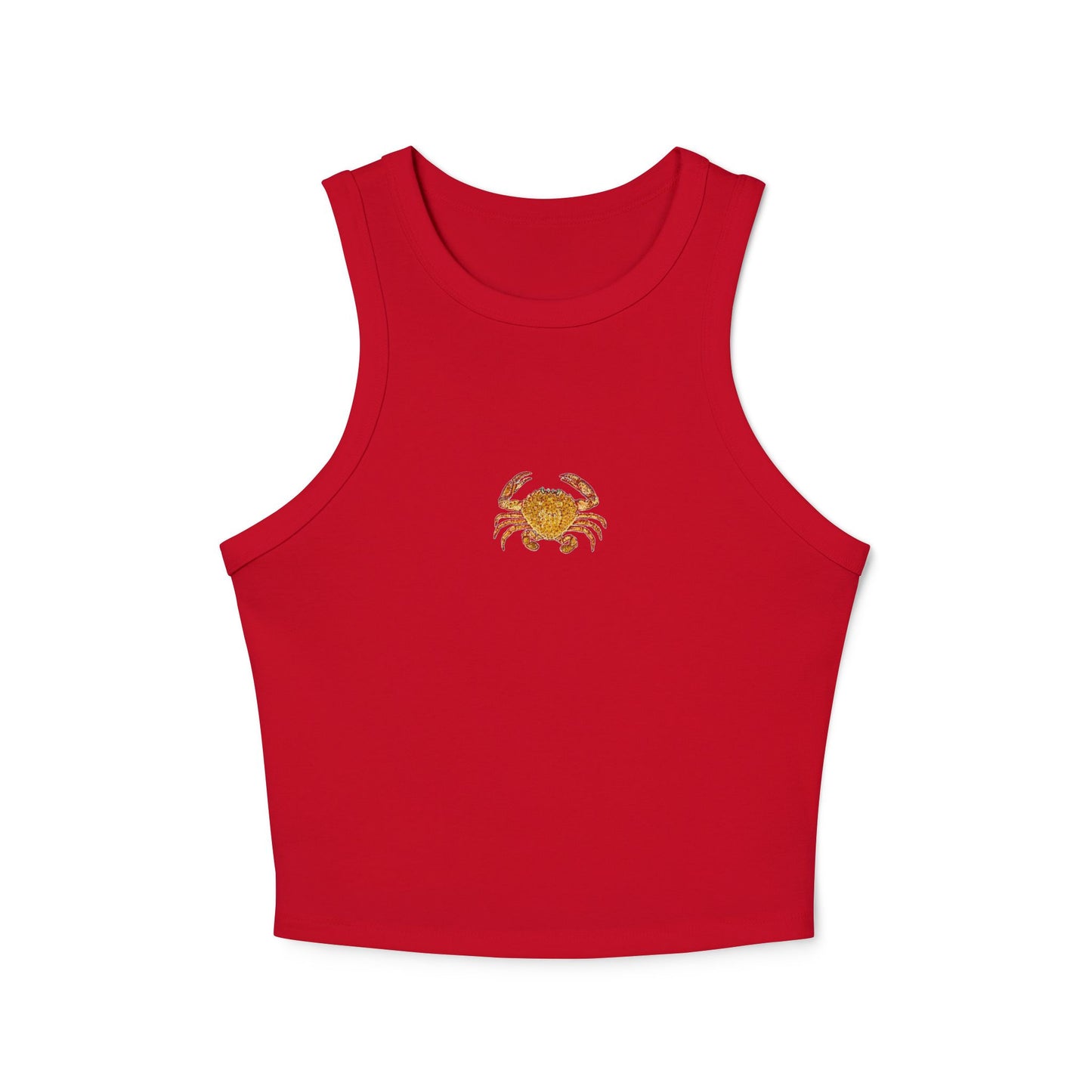 Cropped Fitted Racer Tank Top | Crab II
