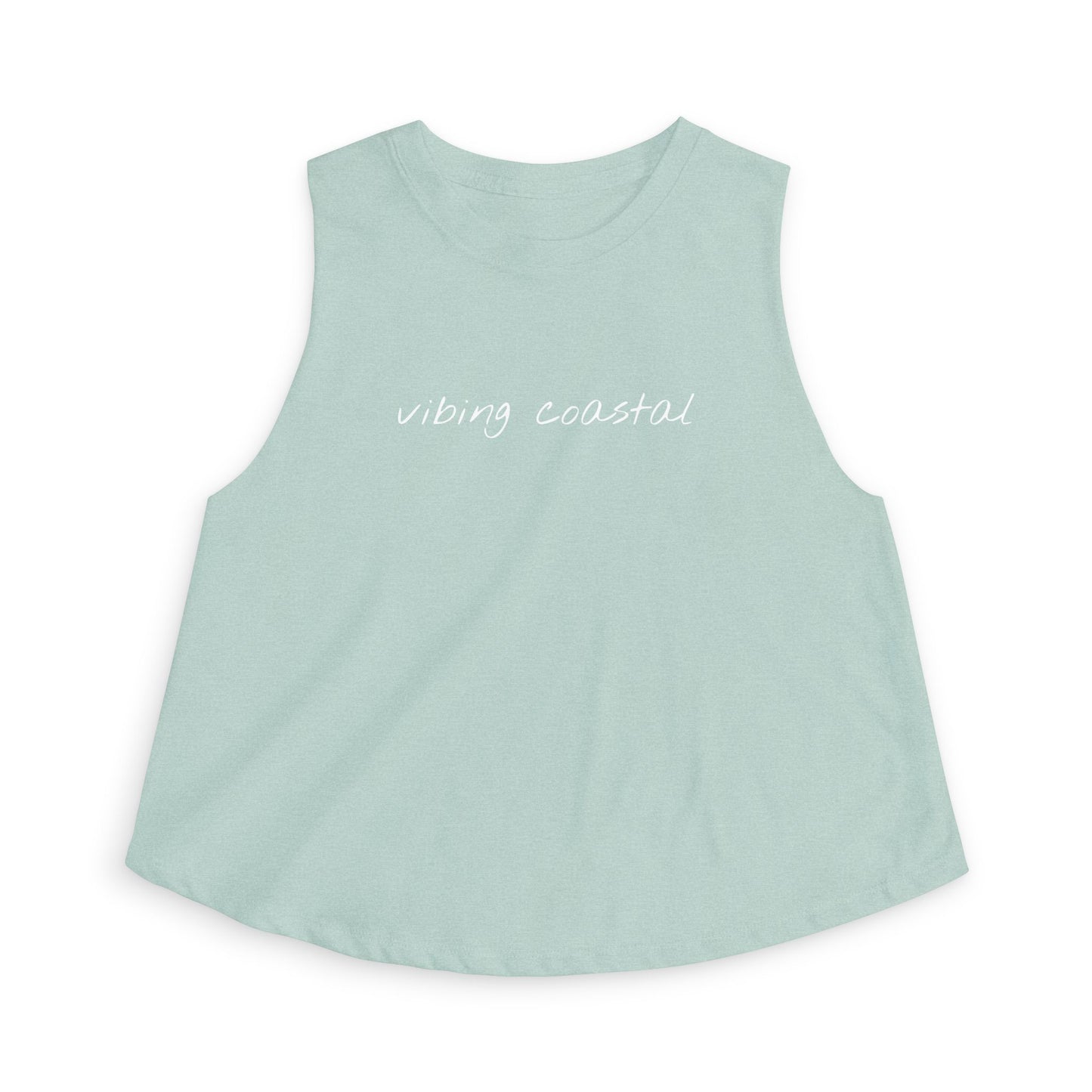 Crop Top Relaxed Tank | Vibing Coastal