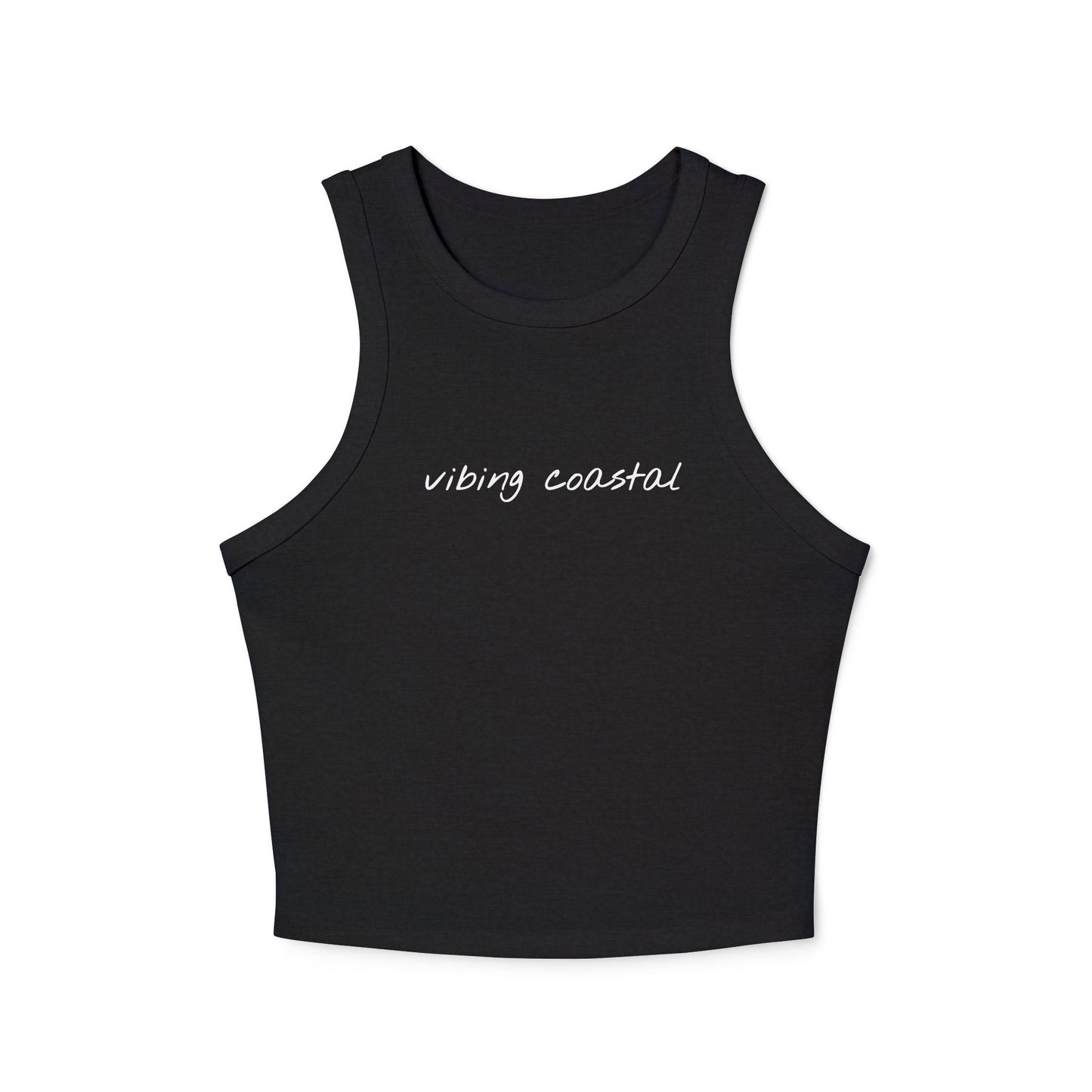 Cropped Fitted Tank Top | Vibing Coastal
