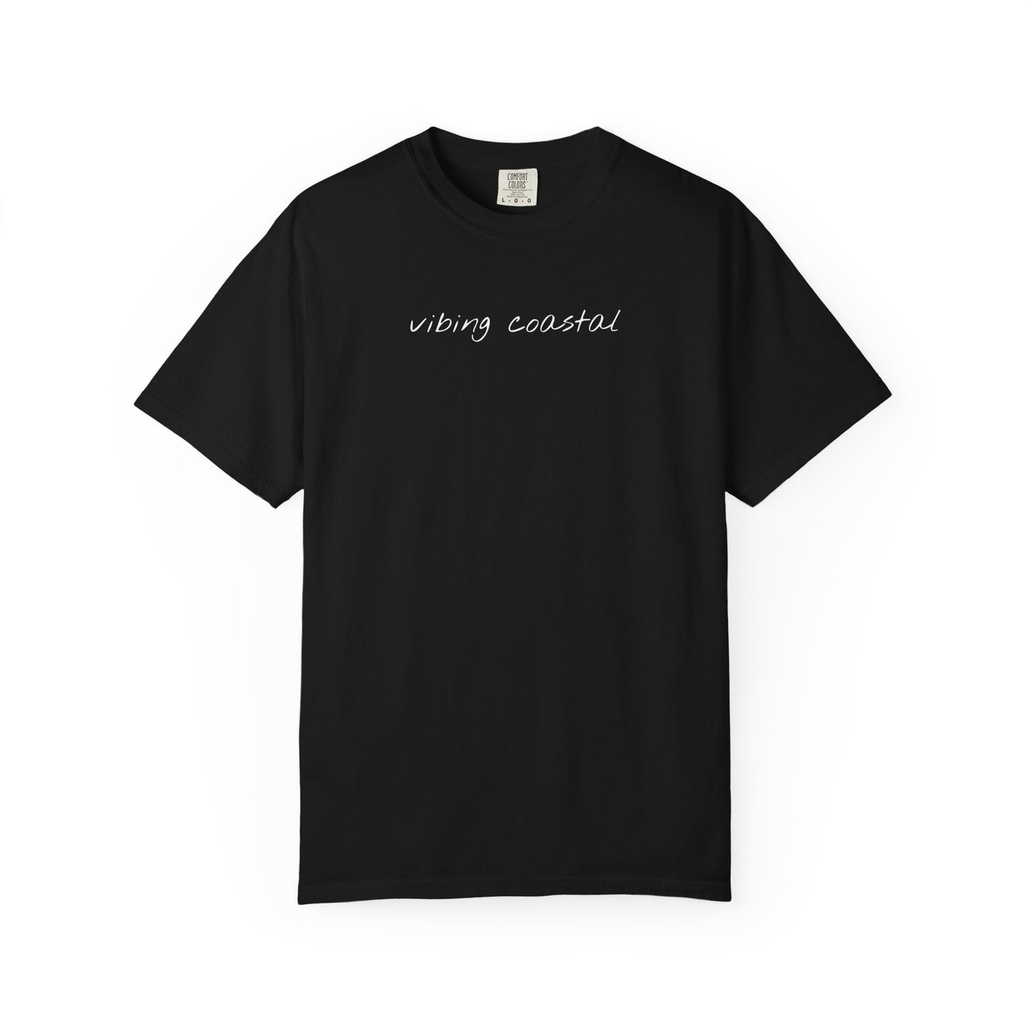 Men's Soft Tee | Vibing Coastal | White Script