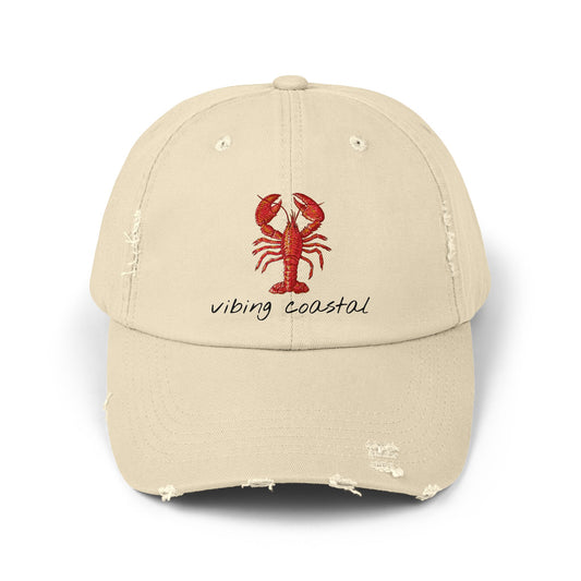 Distressed Style Cap | Lobster