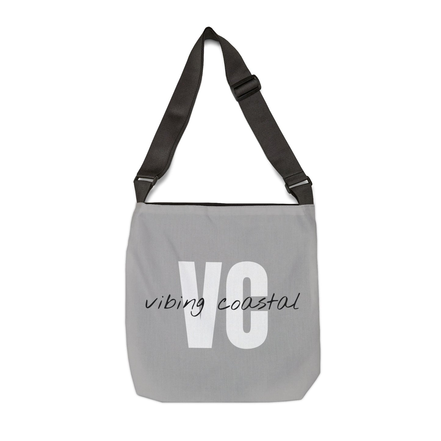 Vibing Coast Tote Bag | Beach Rock Gray