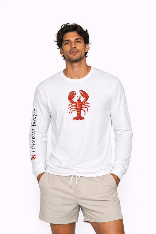 Men's Graphic Long Sleeve Tee | Lobster