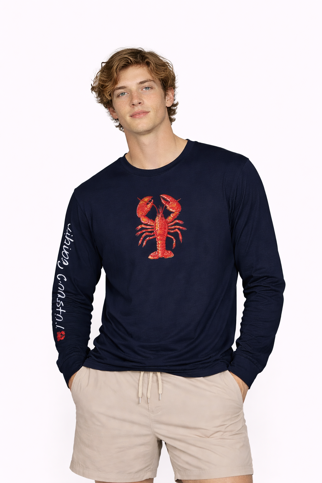Men's Graphic Long Sleeve Tee | Lobster II