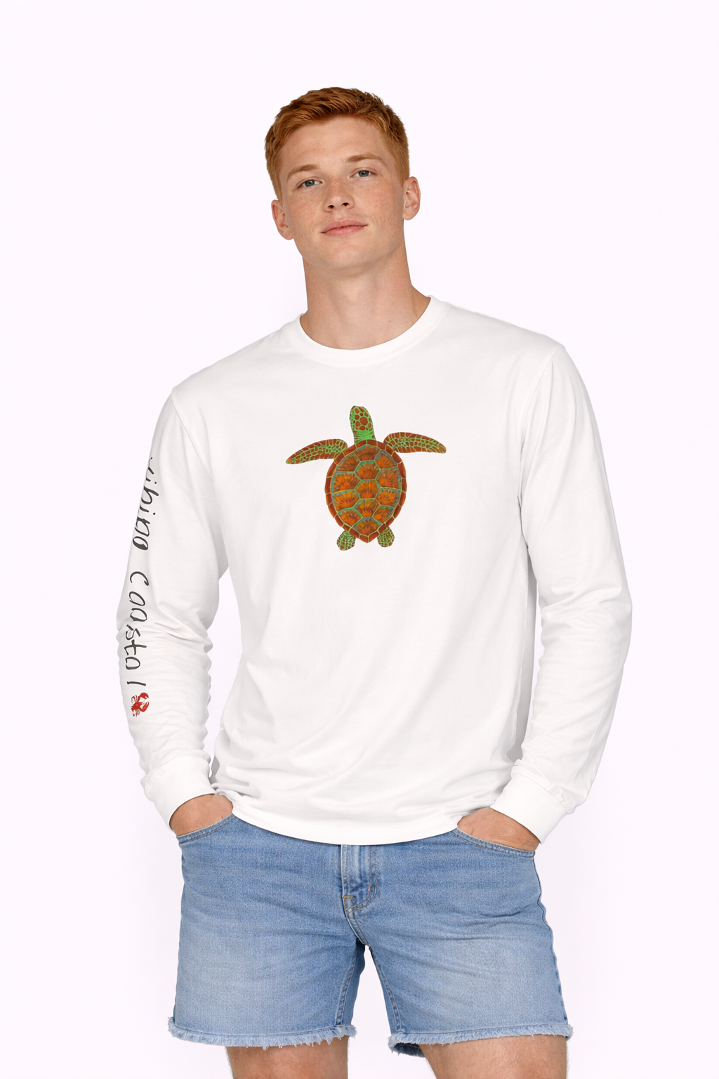 Men's Graphic Long Sleeve Tee | Sea Turtle