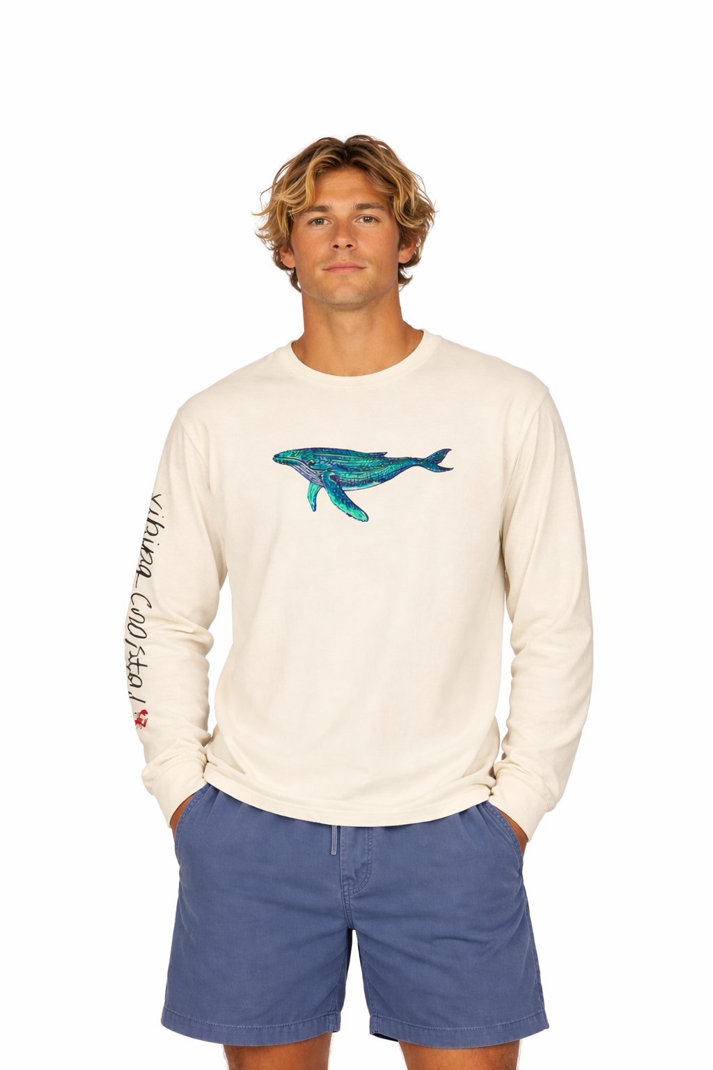 Men's Graphic Long Sleeve Tee | Whale