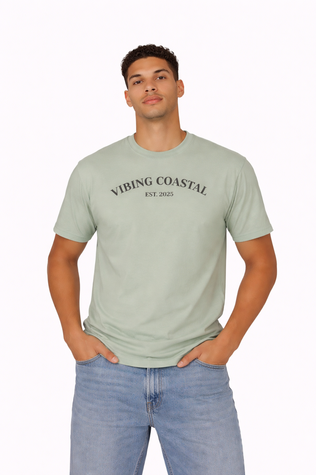 Men's Cozy Garment-Dyed Tee | Vibing Coastal