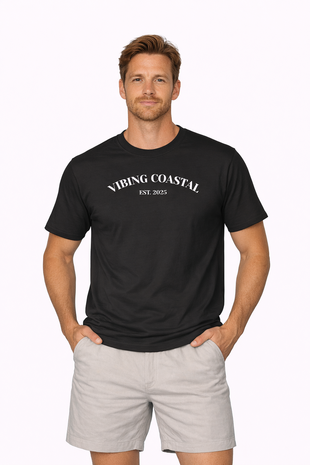 Men's Cozy Garment-Dyed Tee | Vibing Coastal II