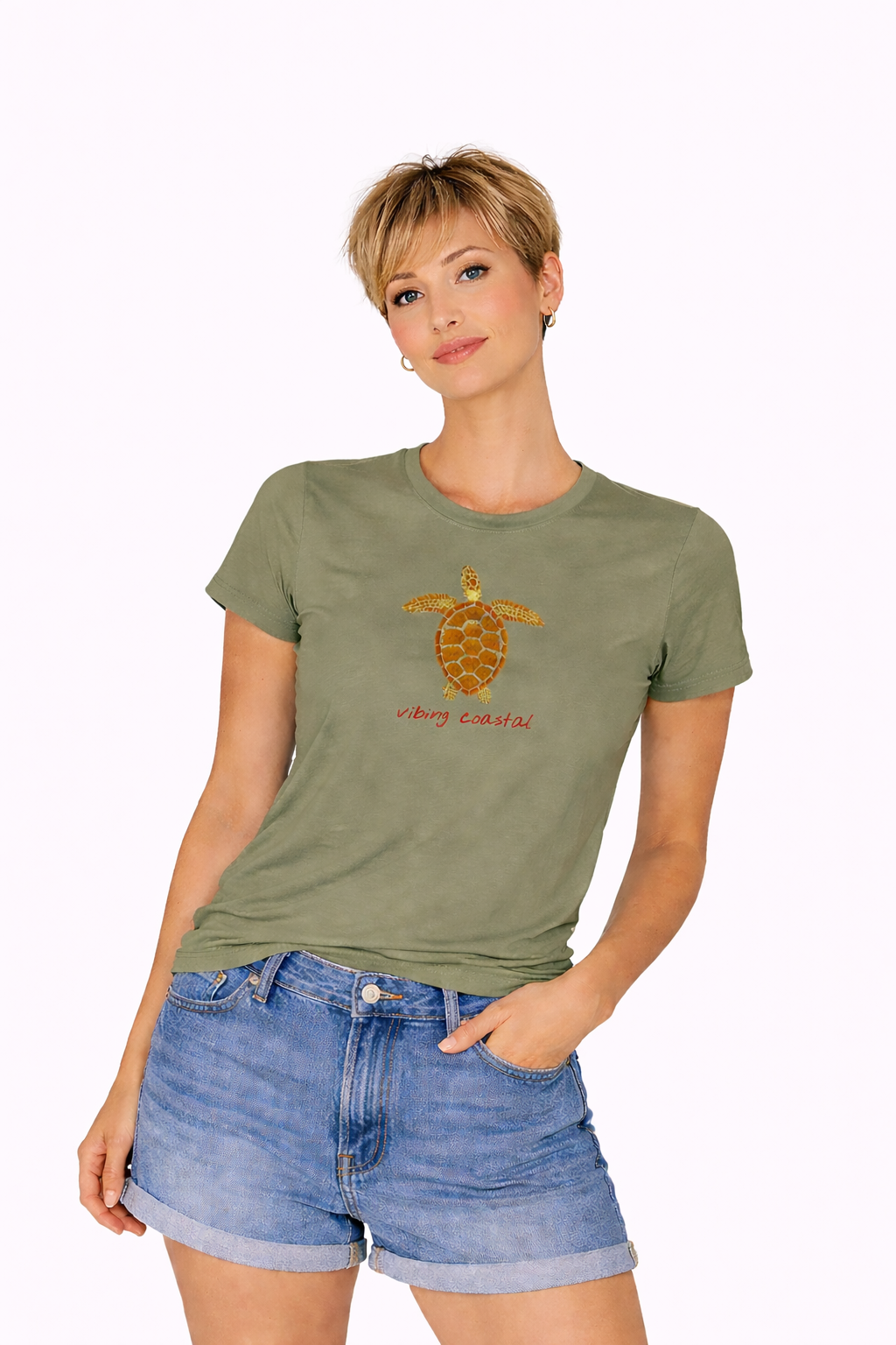 Fav Fitted Tee | Sea Turtle
