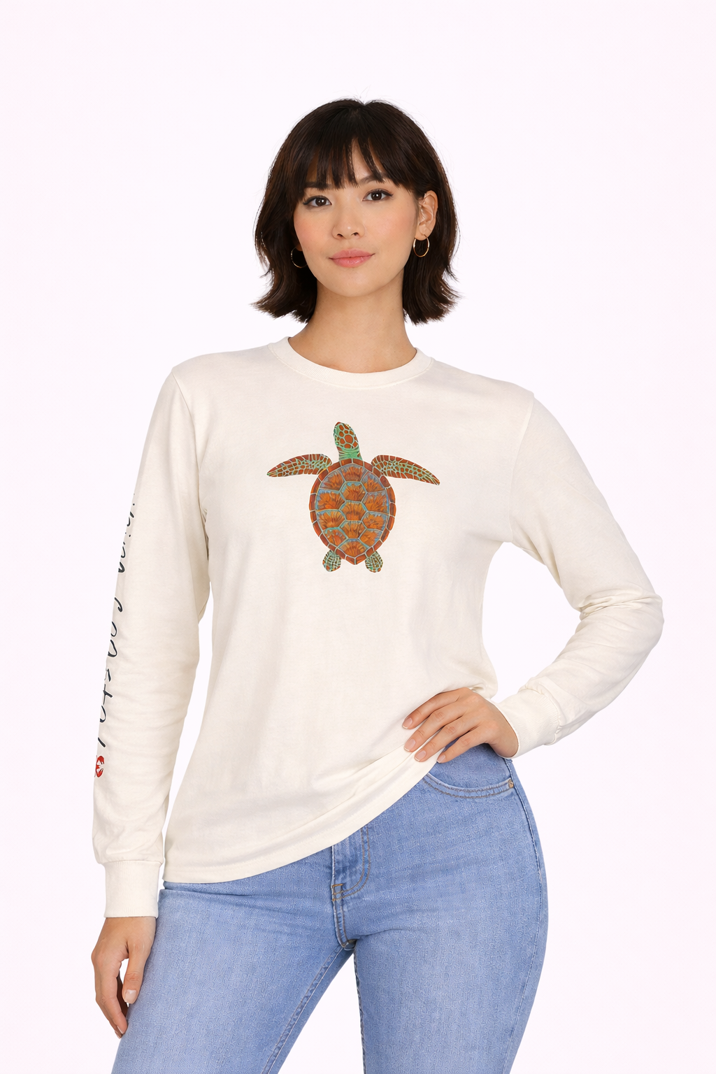 Graphic Long Sleeve Tee | Sea Turtle