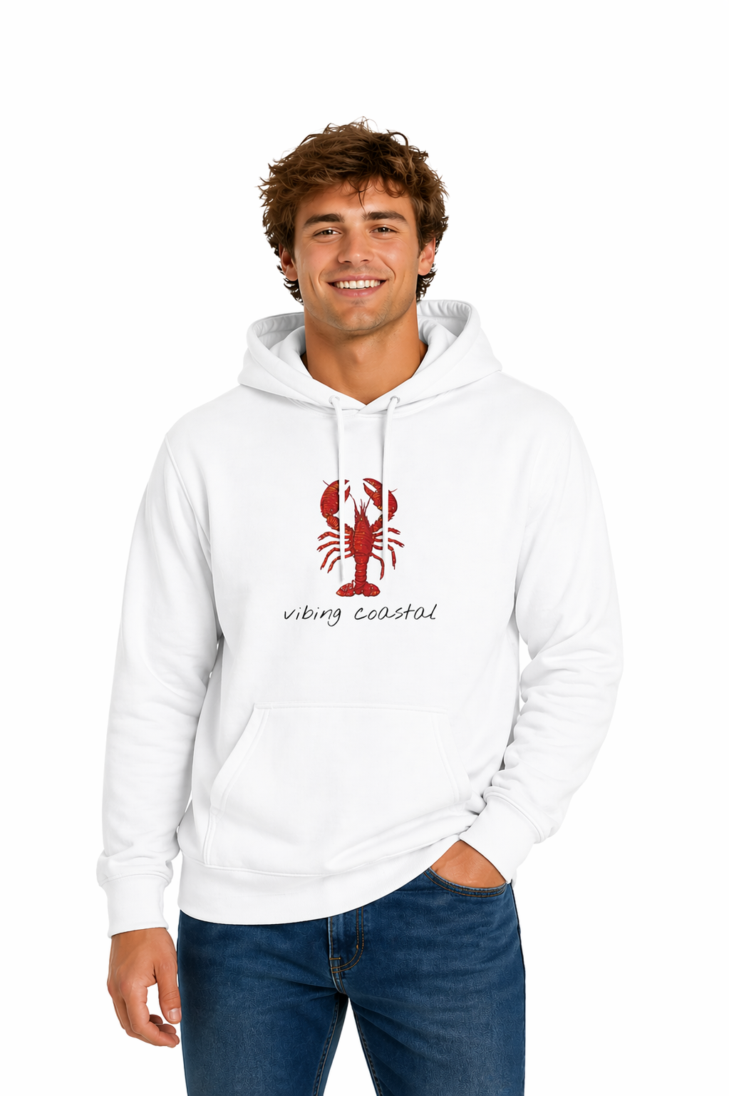 Men's Softstyle Fleece Hoodie | Lobster